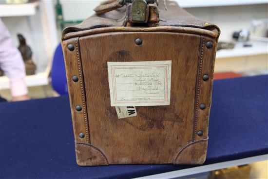 A Victorian pigskin Louis Vuitton Gladstone bag, 20 x 13.5 x 10in.